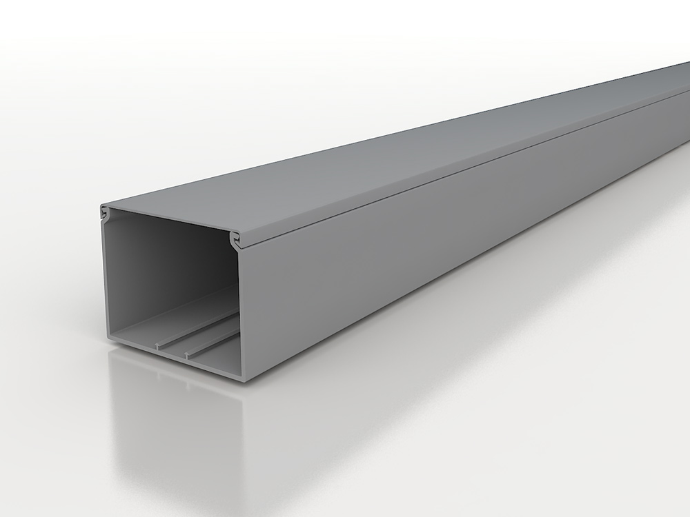 Cable trunking with standard cover